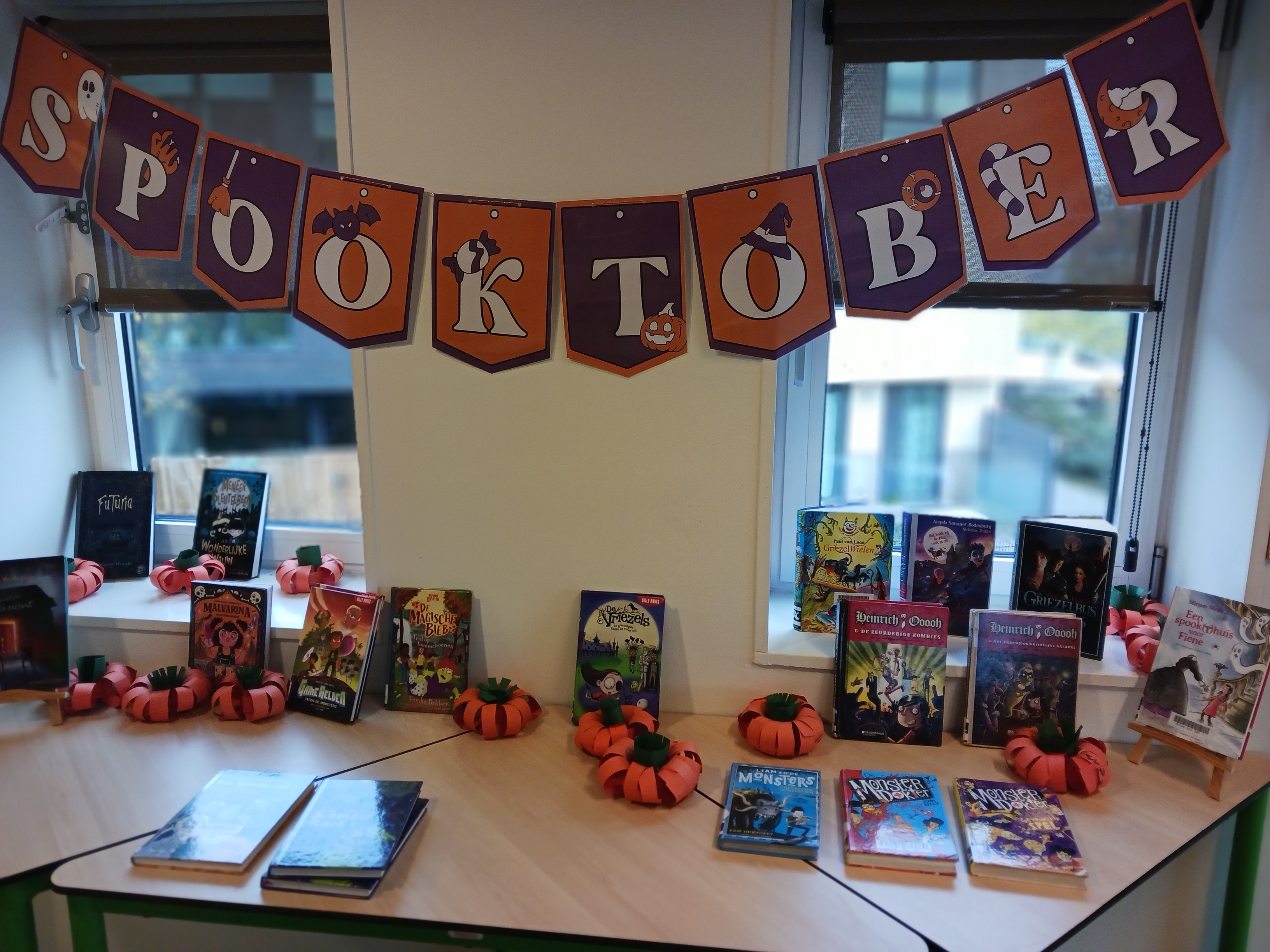 Spooktober boekenhoek halloween