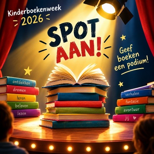 Kinderboekenweek 2026: geef boeken écht een podium!